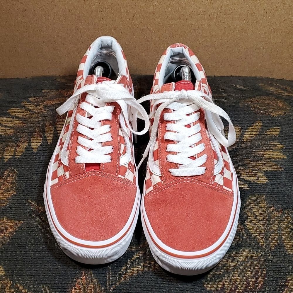 Unisex Primary Check Old Skool- Red and White Checkered